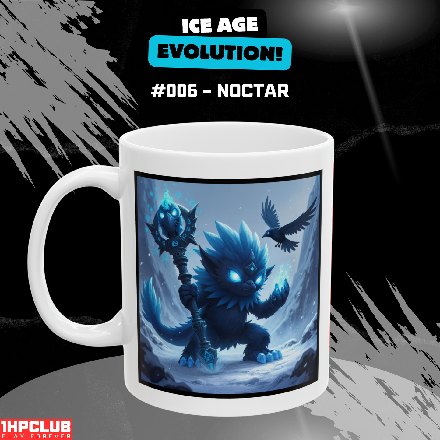 1HPCLUB – MugBeast League - Ice Age Evolution! #006 – Noctar Mug, Clutch Mode Coffee, Daily Grind Gear, Respawn Ready – 11oz