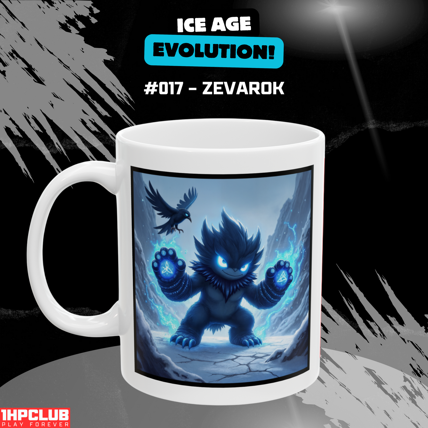 1HPCLUB – MugBeast League - Ice Age Evolution! #017 – Zevarok Mug, Clutch Mode Coffee, Daily Grind Gear, Respawn Ready – 11oz