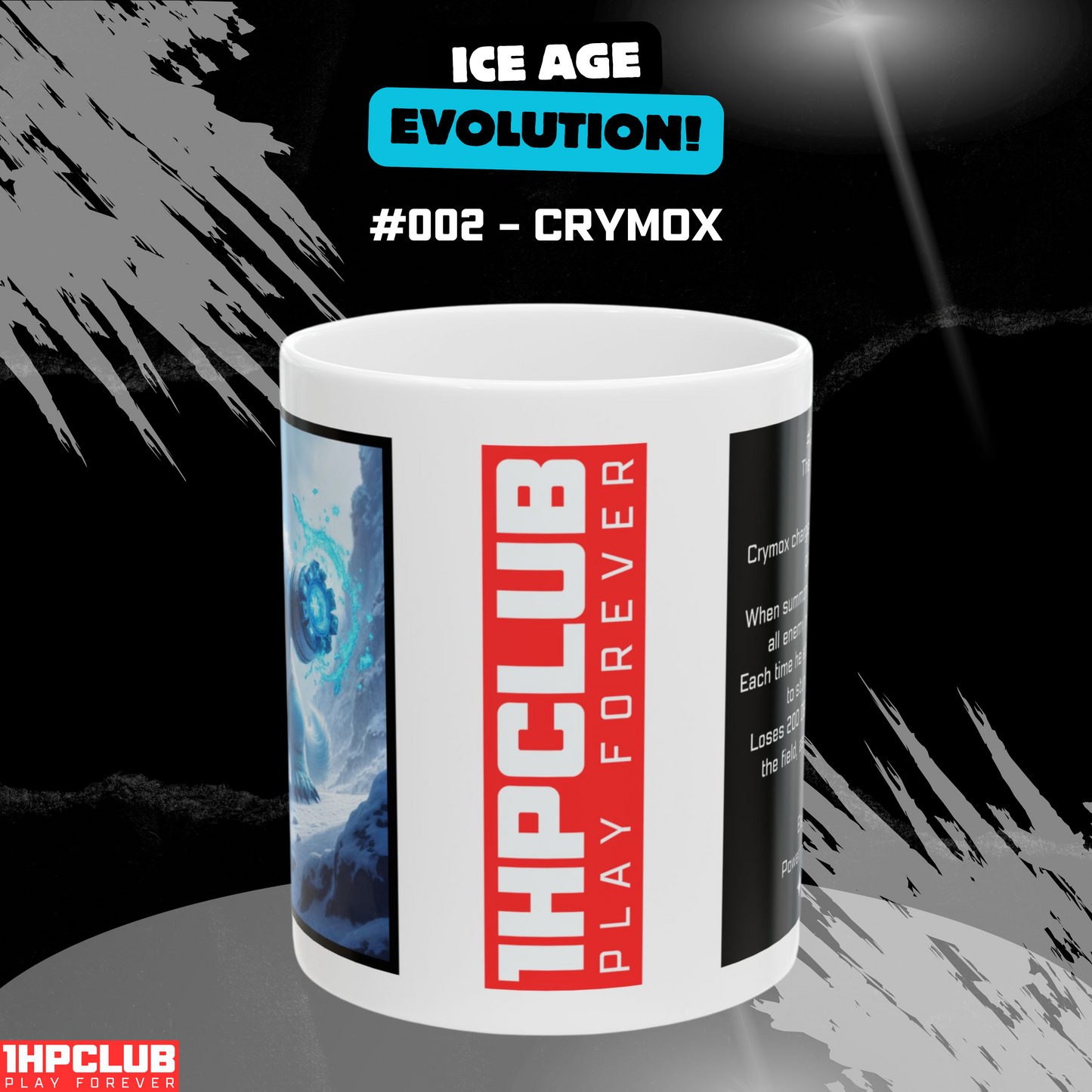 1HPCLUB – MugBeast League - Ice Age Evolution! #002 – Crymox Mug, Clutch Mode Coffee, Daily Grind Gear, Respawn Ready – 11oz