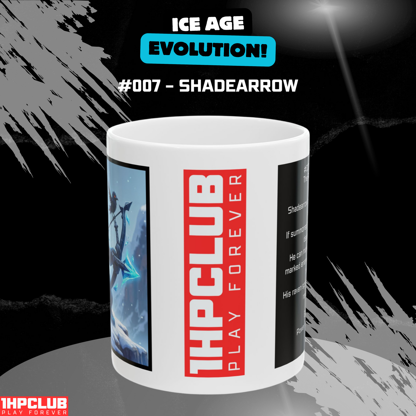 1HPCLUB – MugBeast League - Ice Age Evolution! #007 – Shadearrow Mug, Clutch Mode Coffee, Daily Grind Gear, Respawn Ready – 11oz