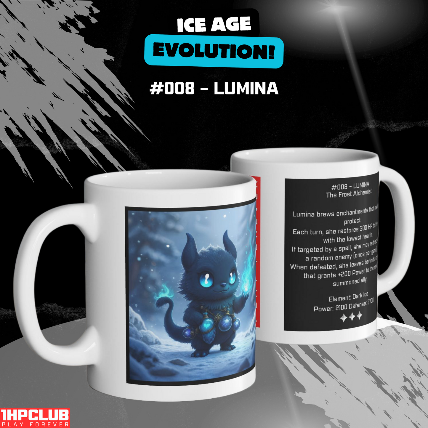 1HPCLUB – MugBeast League - Ice Age Evolution! #008 – Lumina Mug, Clutch Mode Coffee, Daily Grind Gear, Respawn Ready – 11oz