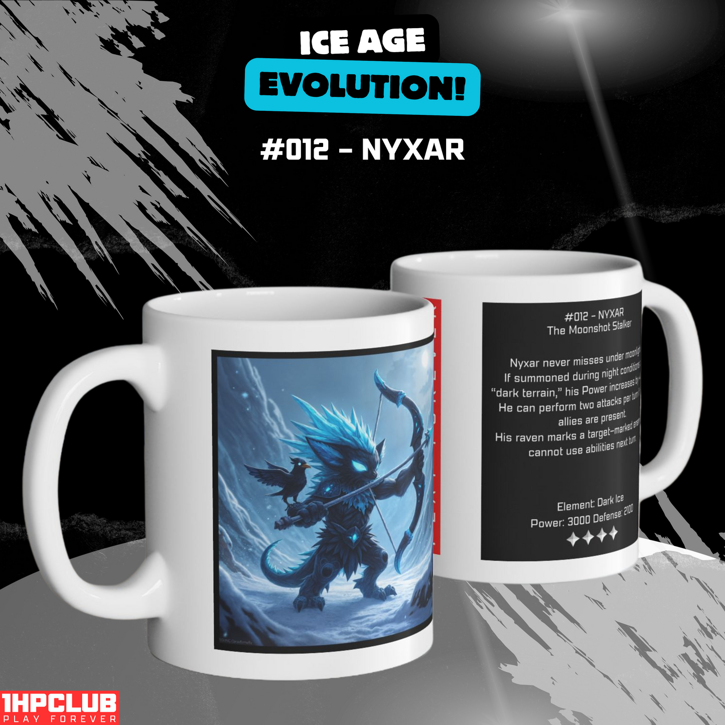 1HPCLUB – MugBeast League - Ice Age Evolution! #012 – Nyxar Mug, Clutch Mode Coffee, Daily Grind Gear, Respawn Ready – 11oz