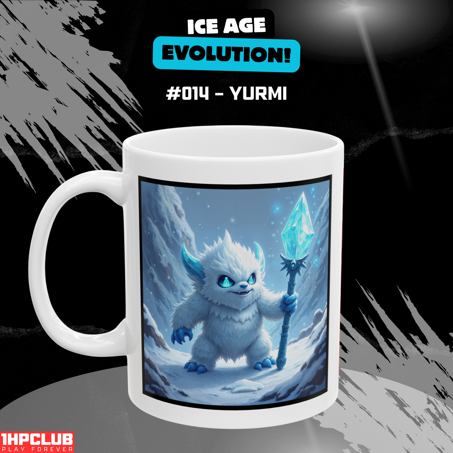 1HPCLUB – MugBeast League - Ice Age Evolution! #014 – Yurmi Mug, Clutch Mode Coffee, Daily Grind Gear, Respawn Ready – 11oz