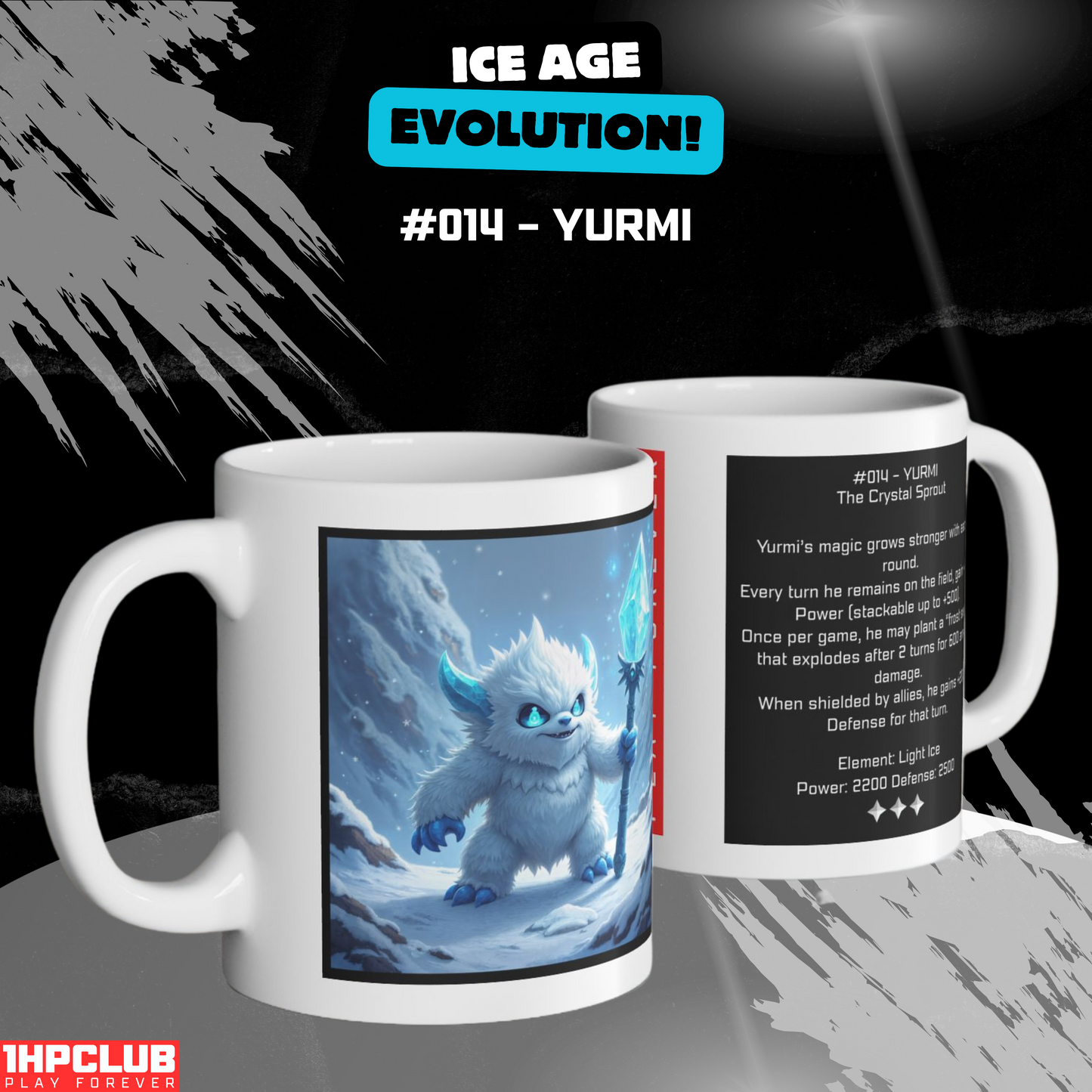 1HPCLUB – MugBeast League - Ice Age Evolution! #014 – Yurmi Mug, Clutch Mode Coffee, Daily Grind Gear, Respawn Ready – 11oz