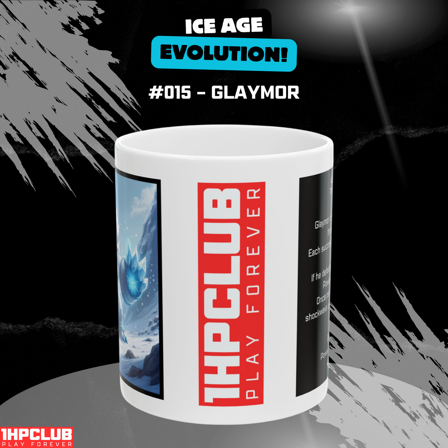 1HPCLUB – MugBeast League - Ice Age Evolution! #015 – Glaymor Mug, Clutch Mode Coffee, Daily Grind Gear, Respawn Ready – 11oz