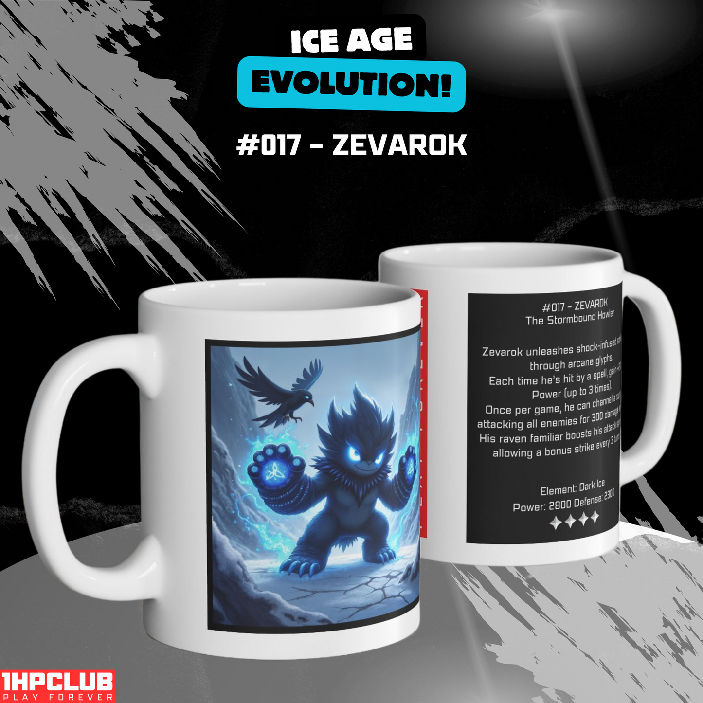 1HPCLUB – MugBeast League - Ice Age Evolution! #017 – Zevarok Mug, Clutch Mode Coffee, Daily Grind Gear, Respawn Ready – 11oz